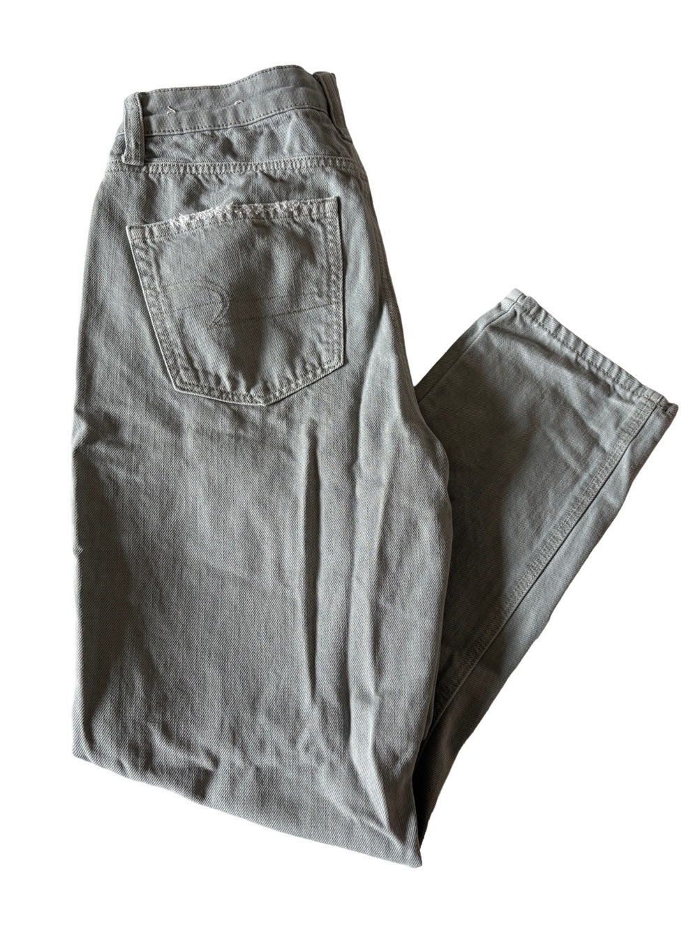 Women’s High-Rise Straight Jeans in Light Green